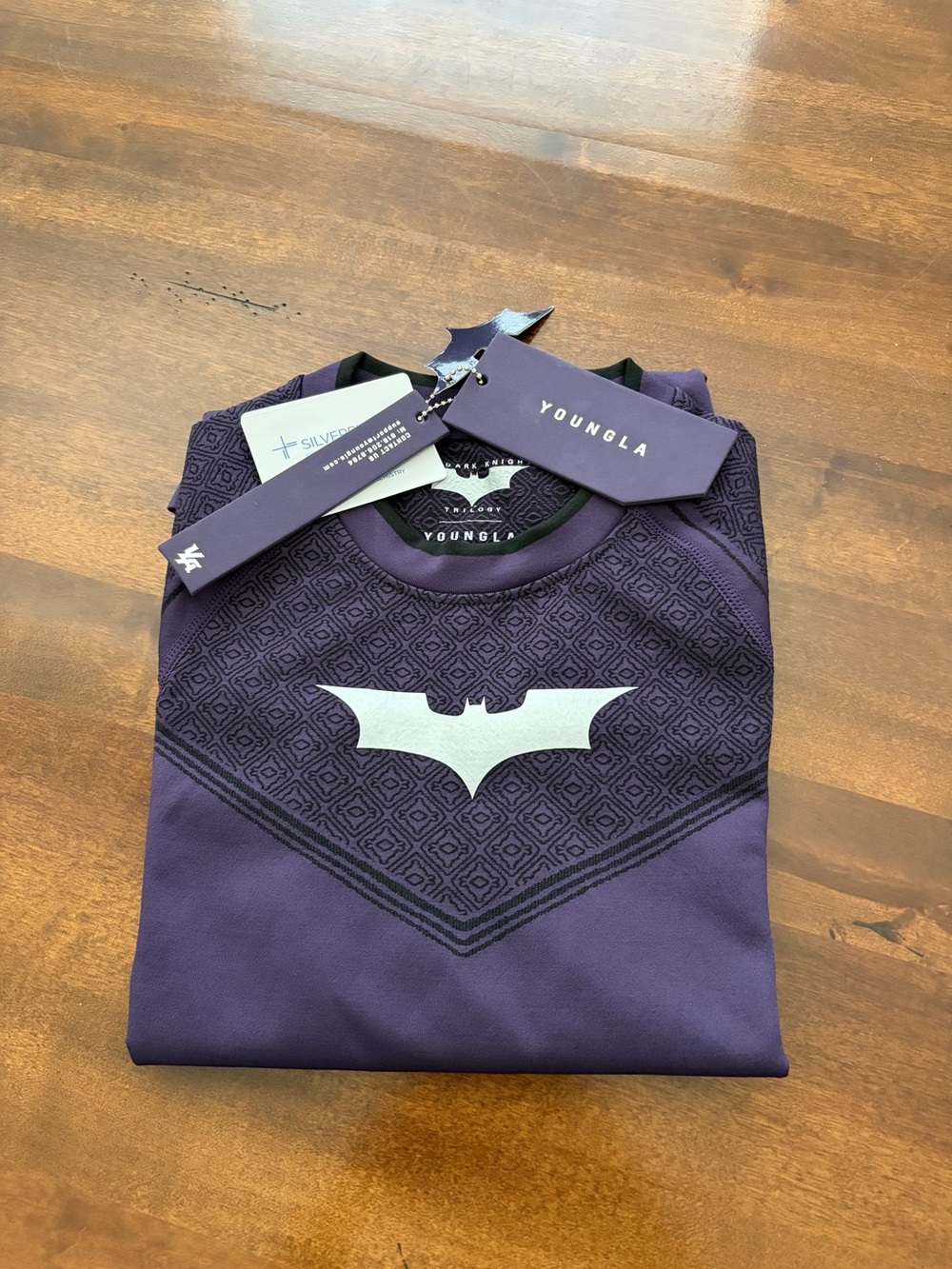 YoungLA Batman Dark Knight Trilogy Long Sleeve Compression Base Layer M